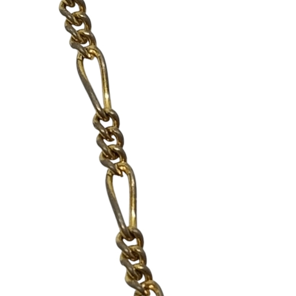 MONET 1940s DAINTY GOLDTONED FIGARO STYLE CHAIN NECKLACE - Picture 5 of 5
